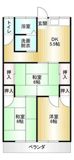 コーポ藤田【202号室】の間取り