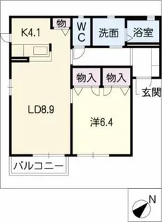 コンフォールハイツ瀬戸 E棟【1階】の間取り
