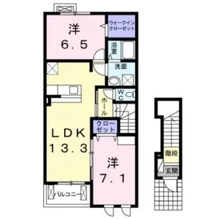 カルムエレガンス【2階】の間取り