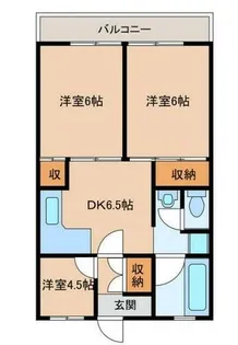 レジデンス飾磨【2階】の間取り
