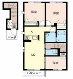 シャーメゾン青山北【2階】の間取り