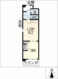 ファーストマンション【2階】の間取り