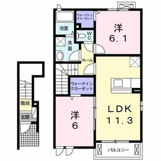 エレガンシア セターレ【2階】の間取り