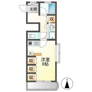 モーゼンヴィレッジ音聞山【5階】の間取り