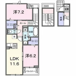 ピエナリオ【3階】の間取り
