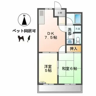グレイス21【1階】の間取り