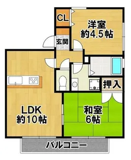 三輪アザレア【1階】の間取り
