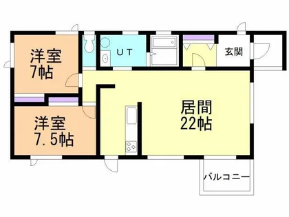 新生ハイツ【101号室】の間取り