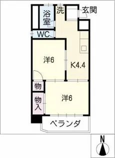 池下1ビル【6階】の間取り