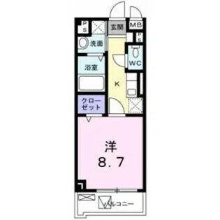 M2-CUBU【2階】の間取り