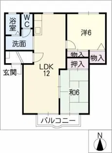 フレグランス新栄 A棟【2階】の間取り