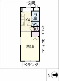 ROOMY寺本【2階】の間取り