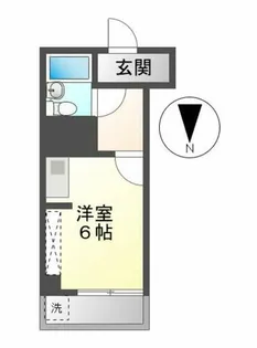 ラルジュ鳥見【407号室】の間取り