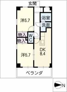 AMBER HOUSE【3階】の間取り