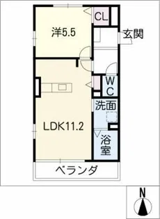 CASABIANCA KS【2階】の間取り