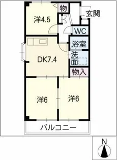 オベスト ヴィア-レ ウノ【1階】の間取り