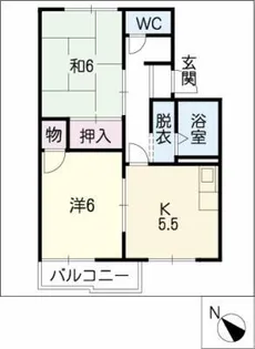 タウニーよこすか【2階】の間取り