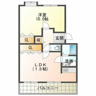 パラシオン有瀬【3階】の間取り