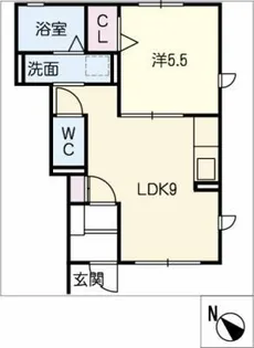 カーサブランカ【1階】の間取り
