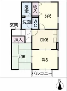 EastPlaza B【2階】の間取り