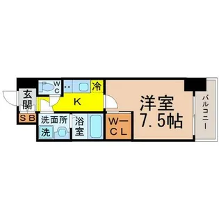 ハーモニーレジデンス名古屋今池【4階】の間取り