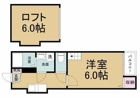 アイビス白壁(シラカベ)【2階】の間取り