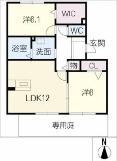 エ・コモド【1階】の間取り