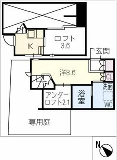 ソリッド桜が丘【1階】の間取り