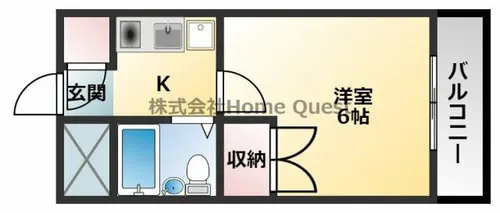 フローレンス弥刀【3階】の間取り