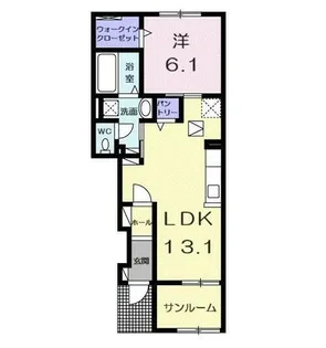 聖和町アパート【1階】の間取り