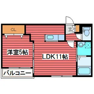 ヴィンテージ【4階】の間取り