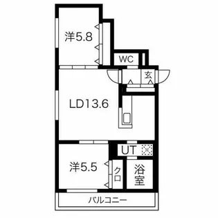 バーニーズ ヴィスタ【2階】の間取り