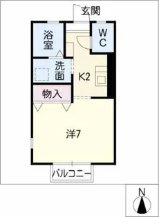 プリシェール室賀B棟【2階】の間取り