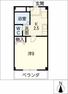 アンソレイエ【1階】の間取り