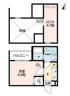T.A.東山町ⅡC棟【2階】の間取り