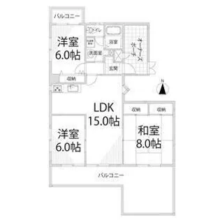 サンフェニックス21【9階】の間取り