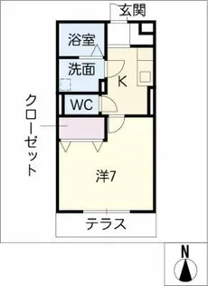 ブラン中央【1階】の間取り
