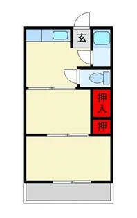 オリケンJ’s20【2号室】の間取り