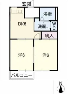 グランドール丸山公園【2階】の間取り