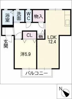 ミレ フォーレス【1階】の間取り