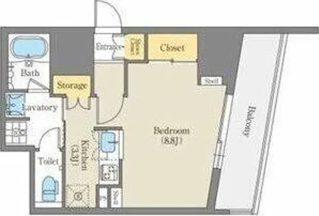 CORNES HOUSE NAGOYA【9階】の間取り