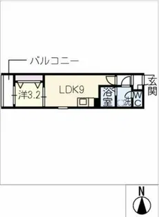 LE COCON 甚目寺Ⅲ【2階】の間取り