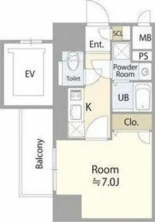 エスリード大須デュオ【9階】の間取り