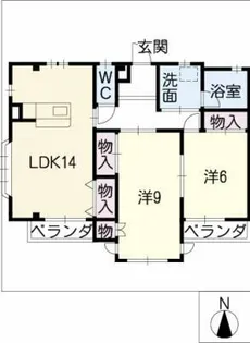 ティンカーベル【3階】の間取り