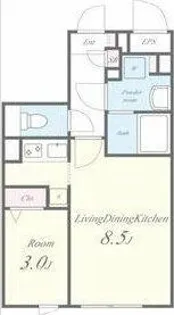 quador(クアドール)神宮西【4階】の間取り