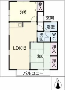 ファミール徳重【2階】の間取り