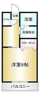 ライフ徳前【202号室】の間取り