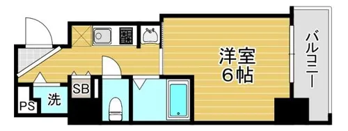 セイワパレス玉造駅上【4階】の間取り