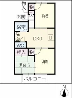 セントラル南【2階】の間取り