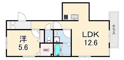 ホワイトホーク【1階】の間取り
